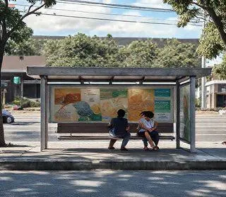 novos abrigos pontos de ônibus