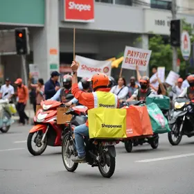 greve motoristas Shopee