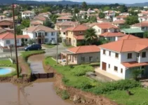 obra para evitar alagamentos no bairro Andorinhas