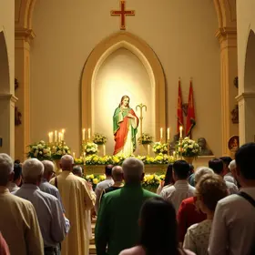 Fim de Missa e Festa da Padroeira