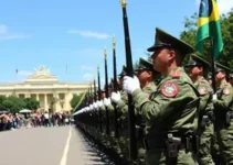 Desfile do 14º GAC do Exército Brasileiro